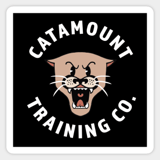 Catamount Training Co. Cougar Head Logo White Sticker